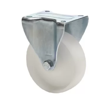 Poliamid, Fix, Talpas görgő, 100 mm, 150 kg