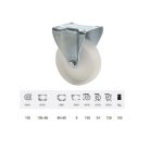 Poliamid, Fix, Talpas görgő, 100 mm, 150 kg