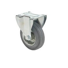 Szürke nyommentes tömörgumis fix villás kerék 200-as