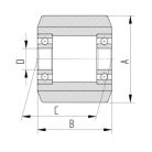 Öntöttvas Kerék Pur Futófelülettel 80-As
