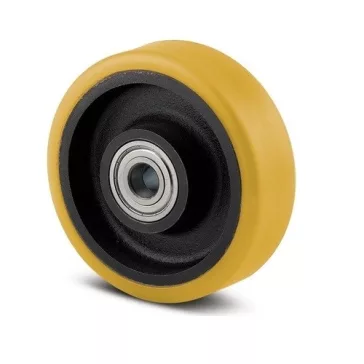 Öntöttvas Kerék Pur Futófelülettel 125-Ös