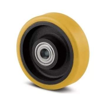 Öntöttvas Kerék Pur Futófelülettel 125-Ös