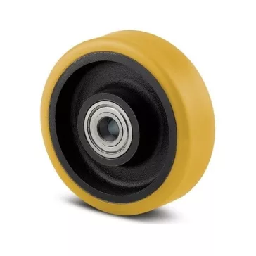 Öntöttvas Kerék Pur Futófelülettel 125-Ös