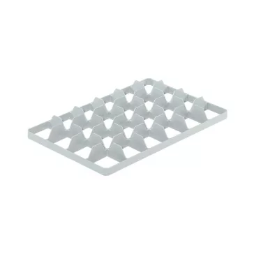 Alul üvegbetét, 24 rekesz (4x6) - Basicline, Szürke