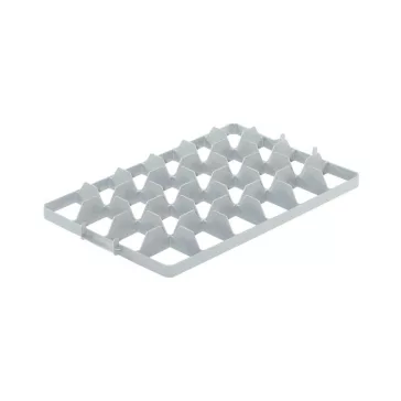 Üvegbetét fent, 24 rekesz (4x6) - Basicline, Szürke
