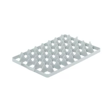 Üvegbetét fent, 40 rekesz (5x8) - Basicline, Szürke