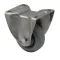 PERFORMA tömörgumis, Fix, Talpas görgő, rozsdamentes villába szerelve, 100 mm, 150 kg