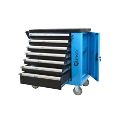 Geko 243 részes, 7 fiókos szerszámos műhelykocsi