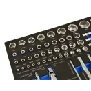 Geko 80 részes dugókulcs készlet 1/4" és 1/2" meghajtással