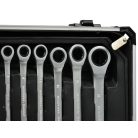 Geko 187 részes szerszámkészlet racsnis kulccsal, alumínium kofferben