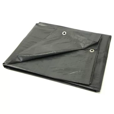   Geko PE ponyva, extra vastag kivitelben, szürke, 120 g/m² – 10×10 m