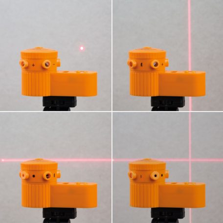 Lézeres mini szintező tripoddal - 105 x 50 x 60 mm - 3 x AG13