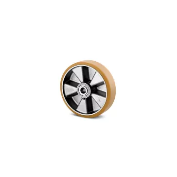 Alumínium Kerék Pur Futófelülettel 125mm, 500 kg