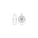 Alumínium Kerék Pur Futófelülettel 125mm, 500 kg