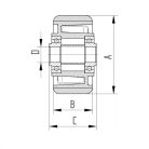 Alumínium Kerék Pur Futófelülettel 125-Ös