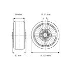 Alumínium Kerék Pur Futófelülettel 125-Ös