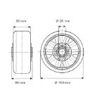 Alumínium Kerék Pur Futófelülettel 150-Es