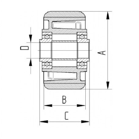 Alumínium Kerék Pur Futófelülettel 150-Es
