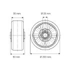 Alumínium Kerék Pur Futófelülettel 200-As