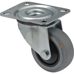   Antisztatikus (ESD), önbeálló görgő, tömörgumis, talpas, 80 mm, 80 kg