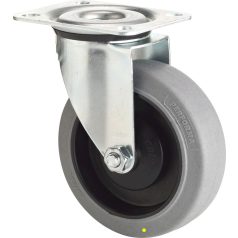   Antisztatikus (ESD), önbeálló görgő, tömörgumis, talpas, 125 mm, 150 kg