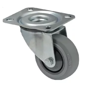   PERFORMA tömörgumis, Talpas, Önbeálló görgő,  80 mm, 120 kg