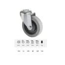 PERFORMA tömörgumis, Hátfuratos, Önbeálló görgő,100 mm, 150 kg