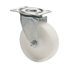 Poliamid, Hátfuratos, Önbeálló görgő, 100 mm, 150 kg