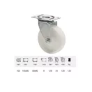 Poliamid, Talpas, Önbeálló görgő, 100 mm, 150 kg