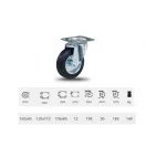 Tömörgumis fémfelnis kerék(160) önbeálló villában