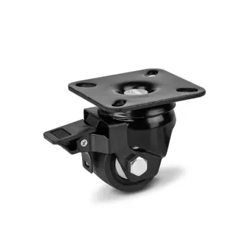 Nagy teherbírású, Talpas, Forgó-Fékes, 50 mm görgő