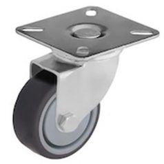   Intézményi, nyommentes önbeálló görgő , szürke, 50 mm (golyóscsapágy)