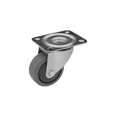   Antisztatikus (ESD), forgó, tömörgumi futófelület, 125 mm, 150 kg teherbírás
