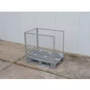 Raklapőr LF-H1, LOG rácsos H1-es raklaphoz (zárható, szétszedhető gitterbox, kaloda) - Normál, fix hátlappal