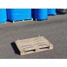 Raklapőr LF, LOG 50x50 rácsos (zárható, szétszedhető gitterbox, kaloda) - Ajtós hátlappal