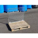 Raklapőr LF, LOG 50x50 rácsos (zárható, szétszedhető gitterbox, kaloda) - Ajtós hátlappal
