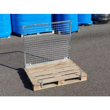   Raklapőr LF, LOG 50x50 rácsos (zárható, szétszedhető gitterbox, kaloda) - Normál, fix hátlappal