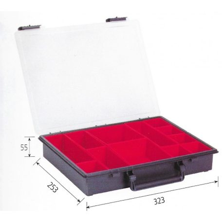 Lince 302/1 Rendszerező Doboz (12db Rekesszel), kék