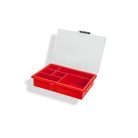 Lince 301/1 Rendszerező Doboz (6 Tárolóval), piros