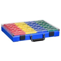 Lince 321/66 Rendszerező Doboz (23db Tárolóval), kék