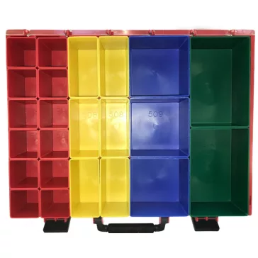 Lince 331/100 Rendszerező Doboz (59 db Tárolóval), kék