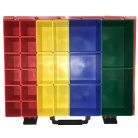 Lince 331/100 Rendszerező Doboz (59 db Tárolóval), piros