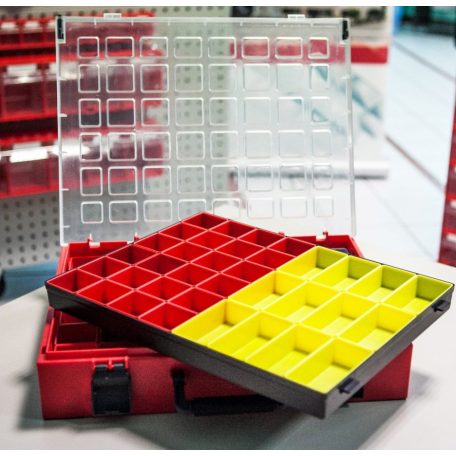 Lince 331/100 Rendszerező Doboz (59 db Tárolóval), szürke