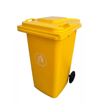 Háztartási hulladéktároló, kuka 240L sárga