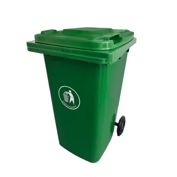 Háztartási hulladéktároló, kuka 240L zöld
