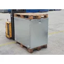 Raklapőr LL, LOG lemezelt (zárható, szétszedhető gitterbox, kaloda) - Normál, fix hátlappal