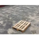 Raklapőr LR, LOG rácsos (zárható, szétszedhető gitterbox, kaloda) - Ajtós hátlappal
