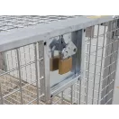 Raklapőr LR, LOG rácsos (zárható, szétszedhető gitterbox, kaloda) - Normál, fix hátlappal