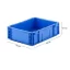 Többfunkciós Tárolódoboz Mf 4120 Pp, 396X297X120 mm, 2 Címketartóval A Hosszanti Oldalakon