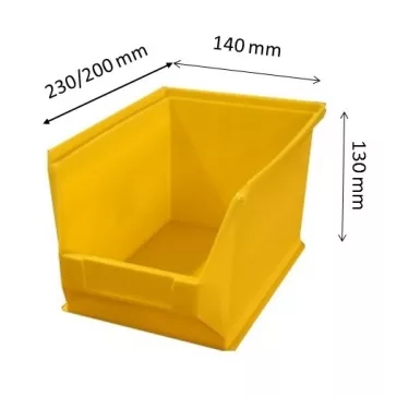 Mh4-Box Sárga (230X140X130mm)